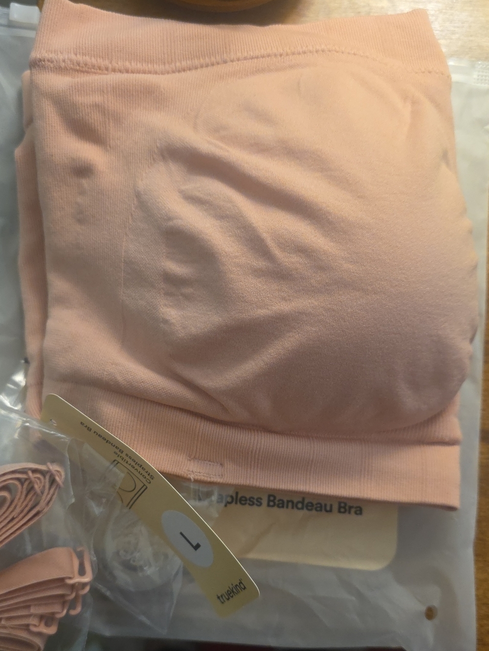 Trustkind Seamless Strapless Bandeau Bra - Light Blush
